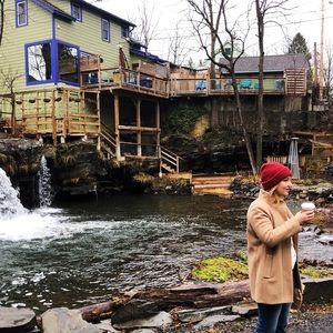 J Crew Mercantile Camel Cocoon Coat